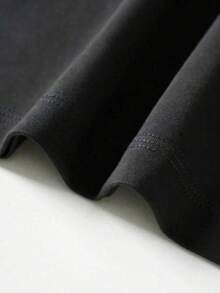 Playeras de niño Árbol de Santa Brilla Alegría Navideña tops para adolescentes sudaderas de niño Camisetas de niña Regalos navideños Camiseta de Halloween para niñas Camisetas navideñas Camisetas para niños y niñas La tela es suave, transpirable y cómoda, hecha de puro algodón. - Negro - Ver 5