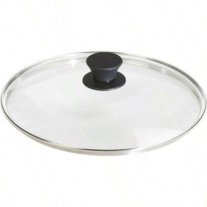 GL10 Tempered Glass Lid 10.25 Inch Fits 10.25 Inch Cast Iron Skillets And 5 Quart Dutch Ovens