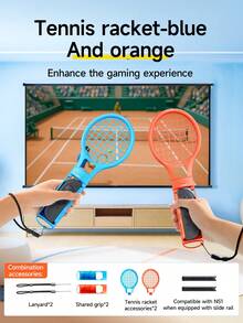 Jemdo 22-In-1 Sports Accessories Kit For Nintendo Switch/Switch 2/Switch OLED, Includes Tennis Racket, Golf Club, Sword, Leg/Wrist Strap, Boxing Grip, Lanyard, Racing Wheel, Best Gift Compatible With Switch Gamers - Multicolor - View 13