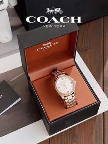Coach Greyson Rose Gold Steel Mother Of Pearl & Stone Dial Women's Watch - Rose Gold - View 2