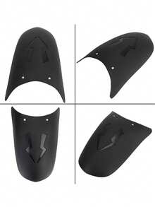 Universelle Motorrad Verlängerung für vorderes und hinteres Schutzblech sowie Vorderrad Spritzschutz für Motorräder - Schwarz - Übersicht 4