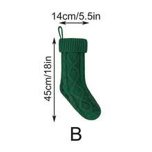 18 Zoll Weihnachtsstrümpfe, kabelgestrickte Großformat Strümpfe mit Haken, rot, elfenbein, grün, Weihnachts-Feiertagsdekoration, für Familien-Weihnachtsfeier, Weihnachtsgeschenke, Kamin-Dekoration Weihnachtsdekorationen Winterraumdekoration Weihnachtsdekorationen Zuhause Weihnachtsgeschenke Weihnachtsdekorationen - Verschiedenfarbig - Übersicht 14