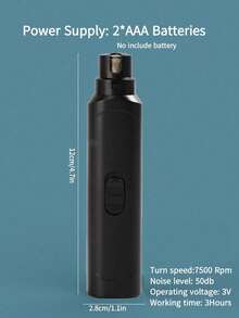 1 pieza Amoladora eléctrica para uñas de mascotas de alto rendimiento, adecuada para gatos y perros de todos los tamaños, amoladora eléctrica para uñas de mascotas, lima de uñas súper silenciosa, cómoda y amigable para las patas, para arreglo, cuidado de uñas de gatos, perros y pequeños animales, no incluye baterías - Multicolor - Ver 11