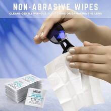 Premoistened Lens Glass Cleaning Wipes One Size Travel Cleaner, 3.98 In 0.49lb