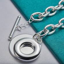 Pulsera de cadena con nariz de cerdo plateada en plata de ley 925 para mujeres y hombres, joyería de moda para bodas y fiestas