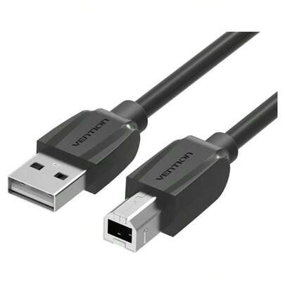  VENTION Cable Impresora USB 1.5m Cable de escáner USB 2.0 tipo A de alta velocidad para HP/Epson/Dell/Canon/Lexmark/Xerox/Brother/Samsung etc.