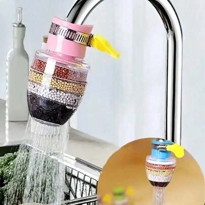 1 bộ lọc bắn nước dày 6 lớp, vòi sen, hướng điều chỉnh