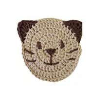 Handgestrickte süße Katzen- & Bären-Untersetzer, Wärmeisolationsmatten