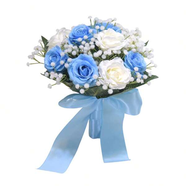 Wedding Bouquet Artificial Rose Bouquets Bridal Wedding Photo Booth Props Wedding Decorations