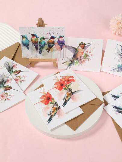 24 tấm thiệp hình chim ruồi, thiệp chúc mừng sinh nhật, thiệp chúc mừng đám cưới kèm phong bì, thiệp chúc may mắn dịp lễ hội mùa xuân, thiệp chúc mừng tốt nghiệp, phù hợp cho mọi dịp, thiệp cảm ơn, thiệp chúc mừng, thiệp chia buồn, văn phòng phẩm, phụ kiện ngày lễ và thẻ quà tặng, quà tặng cho bạn bè, gia đình, chồng, vợ hoặc bạn gái.