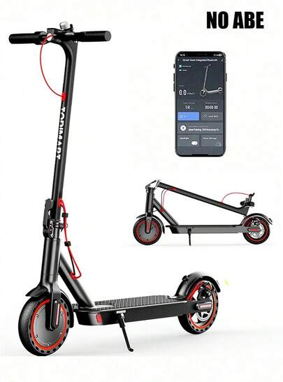 TODIMART T3 Electric Scooter For Adults, 350W Front Motor, Maximum Range Of 30 Kilometers, 120kg Load Capacity, Three-Speed Transmission To Adapt To Different Road Conditions, Equipped With A Mobile App To Check The Vehicle Status At Any Time