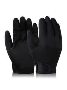 1Pc [Black Curling Glove] Black Hair Styling Curling Wand Glove | Reusable Heat Protector For Hair Dye & Curling, Long-Wearing Barber Accessory, Oil-Free, Ideal For Wavy-Textured Hair, Salon Glove, Professional Hair Accessory, Durable Glove, Hair Curlers Easy To Put On And Take Off - Multicolor - View 9