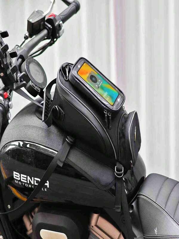 حقيبة خزان الوقود للدراجات النارية كبيرة السعة وقوية، مقاومة للماء مع شاشة لمس للملاحة، جراب هاتف قابل للفصل، حقيبة متعددة الوظائف للراكب، حقيبة منظم للتخزين