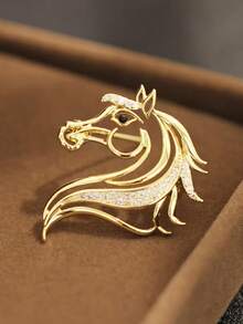 1枚高级胸针，高端生肖动物胸针，可作为西装、围巾、外套的装饰配饰，优雅日常穿着。