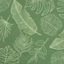 Cuscino per panca da giardino motivo a foglie 120x50x4 cm tessuto Oxford - Verde - Visualizzare 7