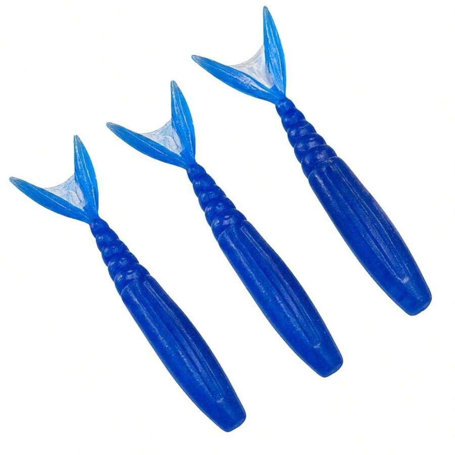 Isca artificial Pesca Soft Lopes Xtreme Move 9 cm 3 Unidades Tucunaré Traíra Robalo Dourado - Azul Perola - Visão 1