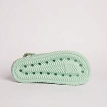 Kit Of 2 Pairs Of Girls' Daisy Sandals, Lightweight And Comfortable, Braided School Shoes - 綠色+淡紫色 - 查看 4