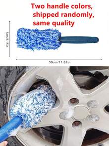 1 件装毛绒超细纤维轮胎轮辋轮毂清洁刷汽车美容洗车刷保养工具清洁用品 - 均碼 - 查看 3