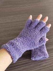 1 Paio di Guanti in Velluto Corallo Caldi - Design Senza Dita Termico Resistente, Con Dita Aperte, Adatti Per Uomo e Donna, Opzioni Multicolore - Ideali Per Inverno, Natale, Regali di Compleanno - Lavabili in Lavatrice Per Uso all'aperto e Quotidiano - Perfetti Per Sci, Escursionismo, Digitazione, Gaming - Guanti in Pile di Lana Corallo Unisex Per Autunno e Inverno, Guanti da Sci, Accessori Invernali Per Donna, Guanti Invernali da Donna, Guanti Termici Per Uomo