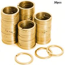 30/50/100pcs Flat Key Rings, 1 Inch Metal Flat Key Chains For Home, Car, Office Key Accessories - Keychain - View 16