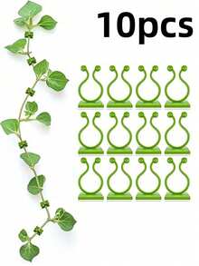 50pcs Plant Wall Clips For Climbing Plants Wall Clips Green Tree Climbing Wall Tool Fixing Vine Fixing Clamp Climbing Hook Green Buckle Ring Traceless Green Plant Fixing Device