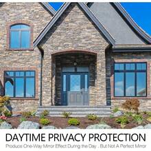 - Pelcula de privacidad para ventana, espejo unidireccional, control de calor, bloqueo, bloqueo, tintado, reflectante esttico, para el hogar, 44.5x 2 metros, plata - Marrón-plata + 17.5 Inch x 6.5 Feet - Ver 4