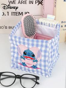 Disney 1个装大容量化妆篮，绣有米妮米奇图案，桌面收纳篮，办公杂物收纳篮，桌面收纳篮，化妆品收纳篮，护肤品收纳篮，婚礼伴娘礼物，妈妈礼物，生日礼物，送给朋友和老师的礼物，家居装饰，浴室客厅卧室装饰。