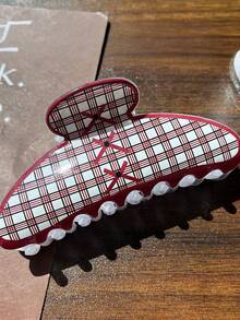 1/5/8pcs New Fashionable Fruit Print Hair Clips, Sweet Strawberry & Watermelon Square Versatile Claw Clips Hair Accessories Flower Hair Clip Fashion Hair Claw