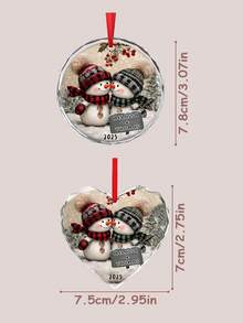 Customized Acrylic Round/Heart Photo Pendant, Custom Photo, Car Pendant, Christmas Tree Pendant, Memorial Gift, Time Capsule, Custom Photo, Meaningful Gift, Memorial Gift, Custom Photo, Special Gift, Fun Desk Decor, Holiday Decor, Mood Light, Home, Kitchen