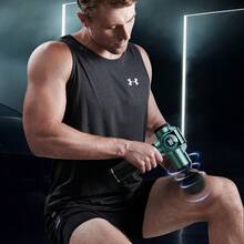 BENBO Massage Gun, Back Massage, Pain Relief, With LCD Display, Comes With 8 Massage Heads, Available In Gray And Green. Can Be Used In The Office, At Home, And During Travel. An Ideal Gift For Christmas, New Year, Thanksgiving, And A Great Present For Family And Friends. - Solid Color - View 5