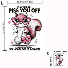 1 cái/2 cái/3 cái Túi đựng kính màu hồng sáng tạo và phong cách nhất Hình con sóc hoạt hình động vật có họa tiết văn bản cá nhân Nhãn dán chuyển nhiệt cho áo phông, áo len, quần jean, ba lô, túi xách, vỏ gối và mũ bóng chày cổ điển tự làm, Nhãn dán nhựa bền có thể giặt được để làm đồ thủ công và trang trí - Nhiều màu - Xem 11