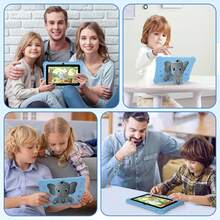 Redbeat B1 6GB (2+4)RAM 32GB ROM (TF Expansion 512GB) WiFi Tablet Supports SIM Card, Shockproof Case, Dual Camera, Parental Control, Kids App PreInstalled, Great Gift For ChildrenDual-Channel, Long Battery Life Kids Tablet 7 Inch Christmas Gifts For Children - 藍色 - 查看 8