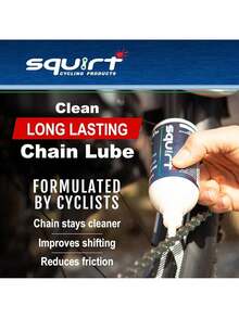 Lubricante de cadena Squirt para bicicletas de 120 ml, lubricante de larga duración para todas las cadenas de bicicletas, lubricante de cadena seca para todo tipo de clima, lubricante de cadena de - 1 paquete, 120 ml - Ver 3