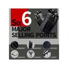 Magnetic Gym Bag With Water Bottle Holder, Adjustable Strap | Large Capacity Sports Organizer, Multi-Compartment | Retractable Cord Design, Sport Style, Heavy-Duty Fitness Backpack, Crossbody Bag, Convenient Strong Magnet Absorption Two-In-One Neutral Unisex, Suitable For Gym Sports Travel Storage - 彩色 - 查看 8