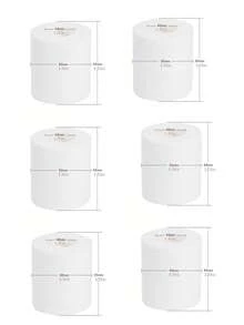 10-Roll Pack 4-Ply Thick Household Toilet Paper, Family Essential Includes Tissues, Facial Tissues And Napkins. Family Pack Suitable For Cleaning And Daily Use, Soft Material, Applicable For Home, Hotel And Guestroom