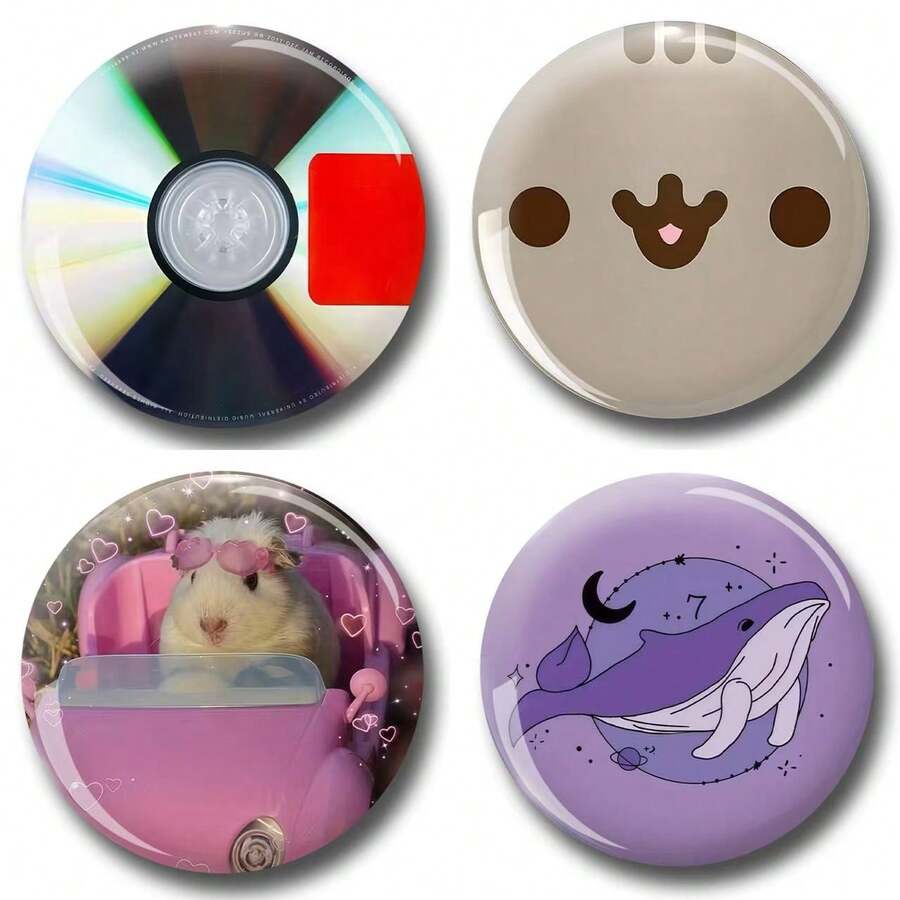 有趣的图案徽章胸针，女士翻领别针，胸针，包包吊坠，时尚配饰，送给朋友、家人、老师和同学的有趣礼物 - 彩色 - 查看 1