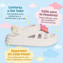Kit Of 2 Pairs Of Girls' Daisy Sandals, Lightweight And Comfortable, Braided School Shoes - 白色+淡紫色 - 查看 6