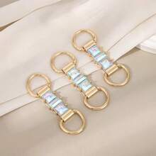 ZYDS 4 Pcs Crystal Bini Connecs Metal Buckle Bra Swimwear Connecs Cls For DIY Clothes Shoe Bag Decoran - 如圖 - 查看 4