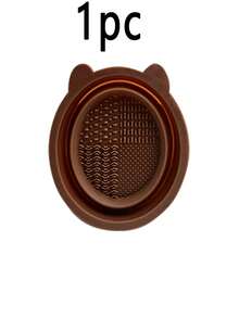 3/1pc Foldable Silicone Makeup Brush Cleaning Bowl, Portable Cleaning Tool, Silicone Cleaning Mat, Cosmetic Storage Box, Spa Tool, Professional Cleaning Set, Silicone Folding Cleaning Bowl, Makeup Tool Cleaning Bowl, Puff Beauty Tool, Cleaning Board Makeup Brush, Face Mask Bowl, Dorm Cleaning Drying Rack