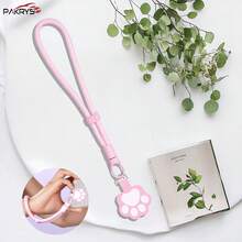 PAKRYS Cute Cat Claw Double-Buckle Phone Lanyard, Adjustable For Crossbody, Back, Or Neck. 7mm Polyester Cord, 360° Swivel Buckle. Durable And Portable, This Cute Phone Lanyard Features A Base Gasket And Is A Unisex, Drop-Resistant, Short Wrist Pendant. - Multicolor - View 12