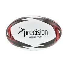Precision Momentum Rugby Training Ball (White/Black/Red) - 100% Mixed - (RD3737) - Multicolor - View 1