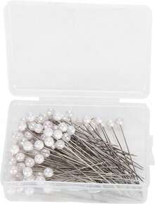 Alfileres de Perlas, Agujas de Localización, Decoración, Suministros de Bolas de Flores, Cabeza de Aguja de Perla, Uds., Alfileres Rectos Redondos - 1 - Ver 7