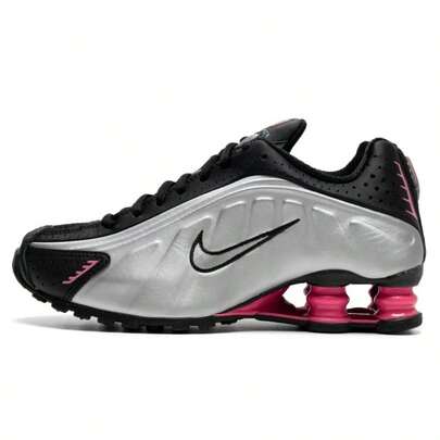 Nike Giày chạy bộ SHOX R4, giày thể thao nữ nhẹ và thời trang, thích hợp cho chạy bộ, thể thao và đi làm AR3565-012