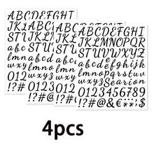 608 Pieces 8 Sheets Letters Stickers Self Adhesive Vinyl Letter Alphabet Number Stickers Mailbox Numbers Sticker, Decals For Classroom Decor, Sign, Door, Business (Black, 1 Inch,2lnch,0.5lnch))There Are Two Kinds Of Packing Quantity You Can Choose Respectively (8 Sheets 1 Set, 4 Sheets 1 Set), You Can Choose According To Your Needs. - Black - View 16
