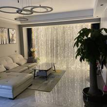 300LEDs Remote Control Curtain Lights, USB Plug In 8 Modes String Lights Outdoor With Remote Control, Window Wall Hanging Curtain String Lights For Bedroom Backdrop Wedding Party Christmas Indoor Decor, Warm White - Warm White Light - View 9