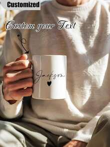 Personalized Coffee Mugs Customized Ceramic Mugs With Your Text, Custom Mr Mrs Coffee Mugs, Husband And Wide Mugs, Bride And Groom Set, New Wife GiftCustomized Advertising Mugs For Coffee Shops 11 Oz Mugs