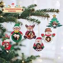 Personalized Photo Customized Christmas Stocking Hanger, Your Beautiful Photo's 1st Birthday Photo, Travel Photo, Holiday Party Photo Customized Christmas Ornament Ball, Christmas Tree Decoration, Christmas Gift - Multicolor - View 9
