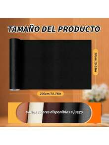 Kit de Parches Reparadores de Piel,Parche Autoadhesivo,Piezas ReparacióN Pegatinas,para Restaurar ArtíCulos De Piel Como SofáS, Sillas, Bolsos, Etc. 50 X 200 (Negro) - marrón claro - Ver 11