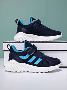 Breathable Mesh Casual Sneakers For Teenagers, Lightweight, Non-Slip, Durable, Running Shoes, Suitable For All Seasons - Blue - View 2