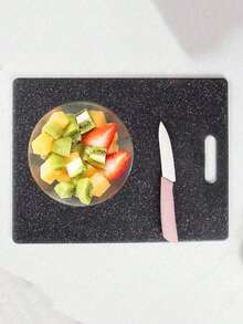 1pc Thick Cutting Board, Separate For Raw/Cooked Food, Fruit & Vegetable Chopping Board, Kitchen Supplies - Multicolor - View 7